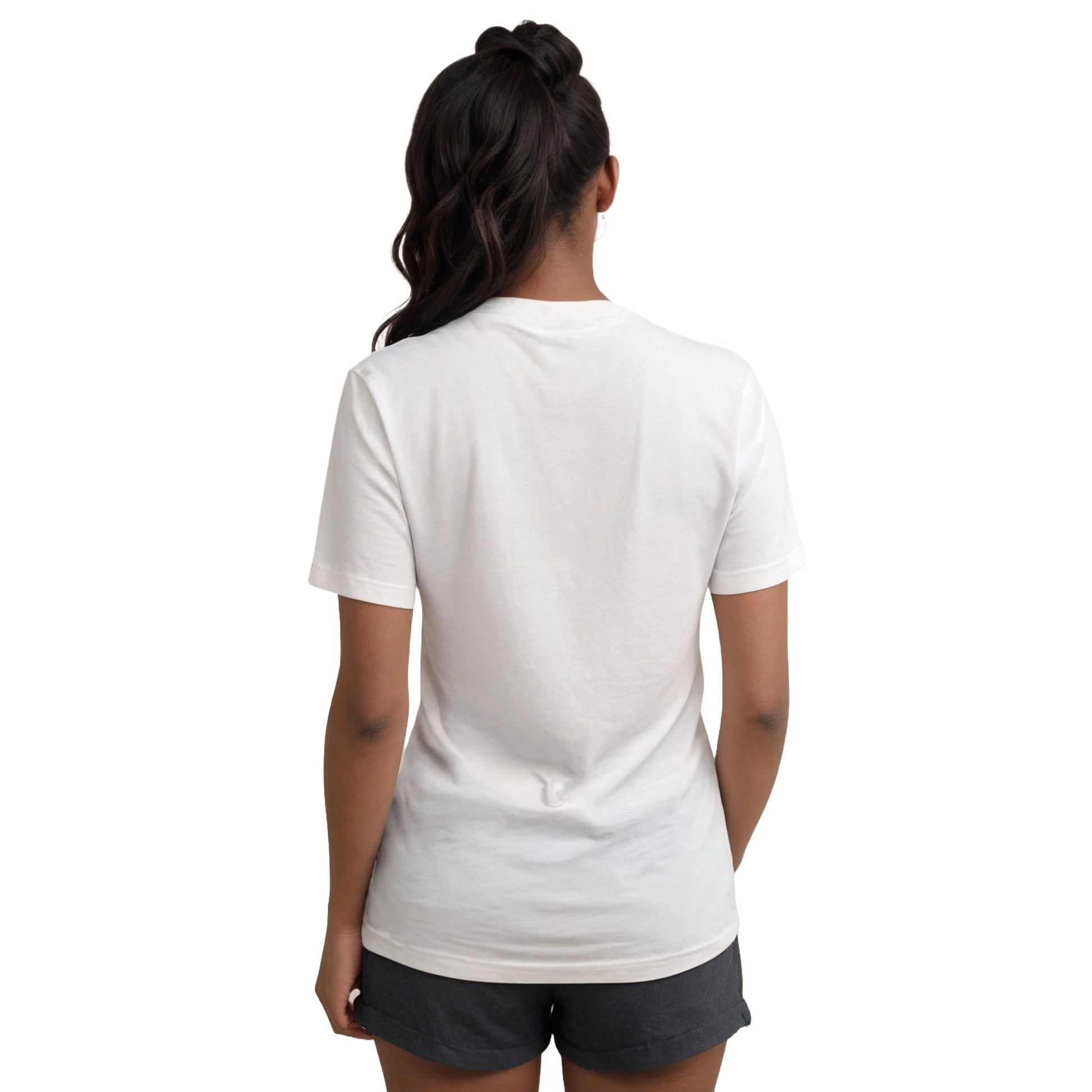 White Cats Coffee & Cake V-Neck T-Shirt Unisex