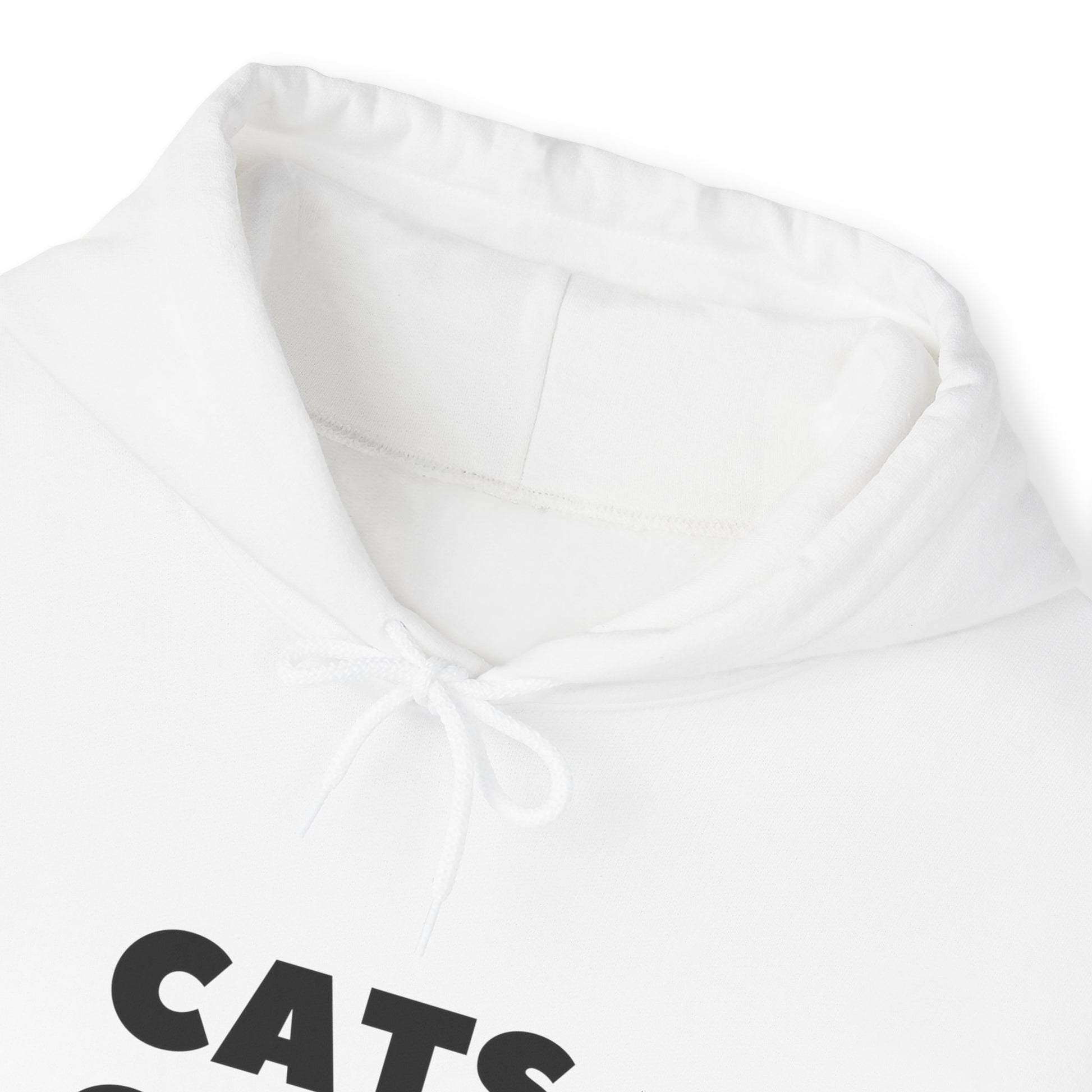 White Cats Over Brats Hooded Sweatshirt Unisex