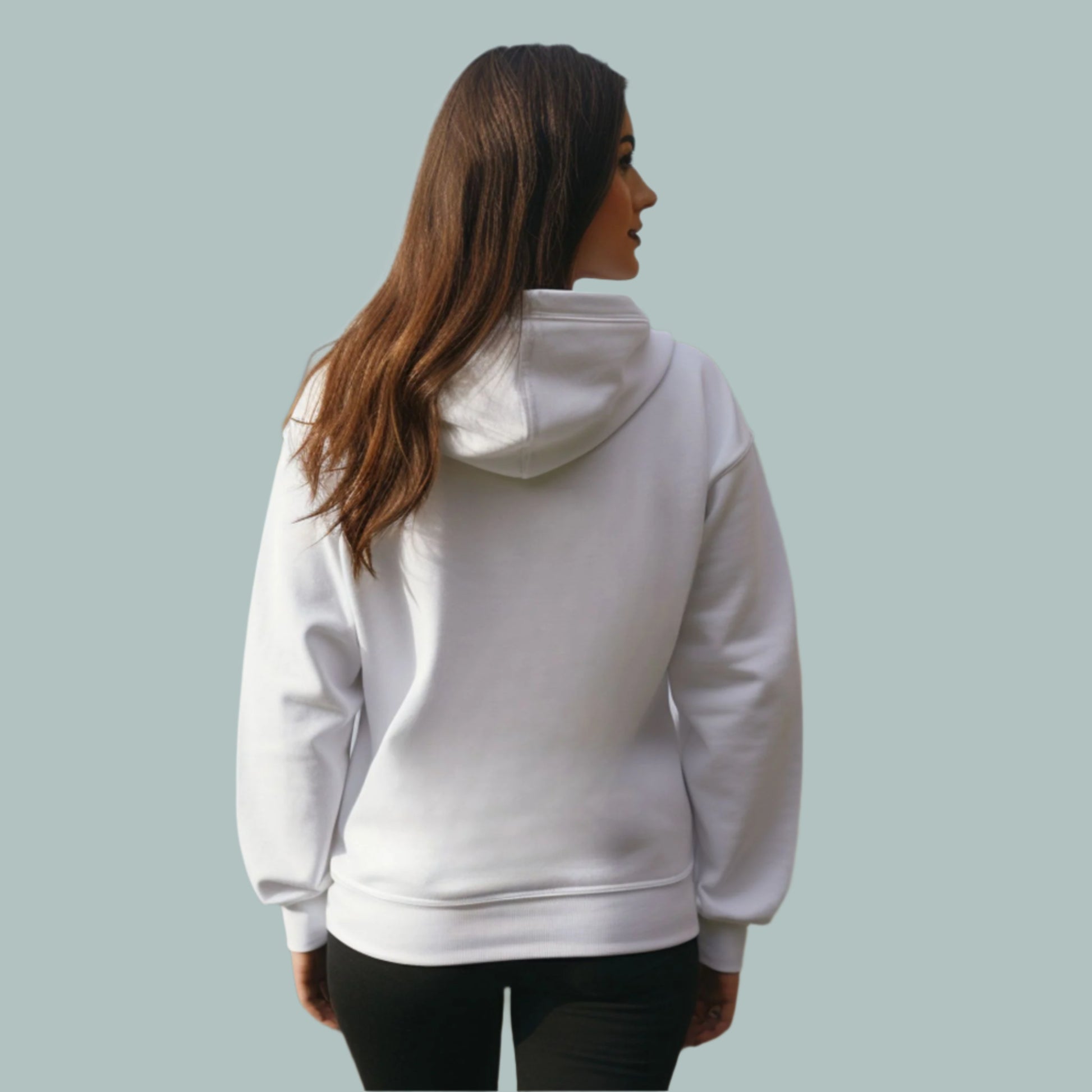 White I Saw A Cat Hooded Sweatshirt  Unisex