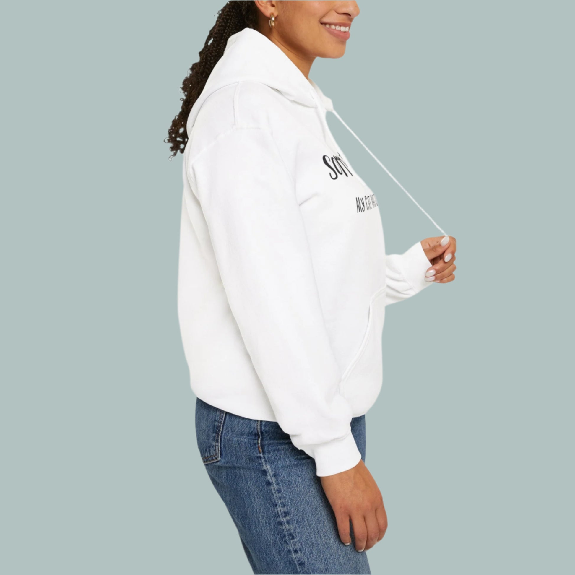 White_My_Cat_Was_Sitting_On_Me_Unisex_Hooded_Sweatshirt