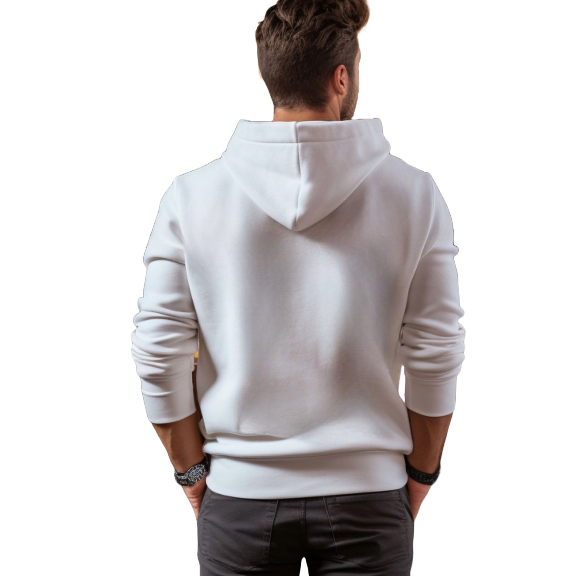 White Super Cat Hooded Sweatshirt Unisex