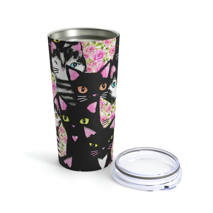 Cats & Roses Tumbler 20oz