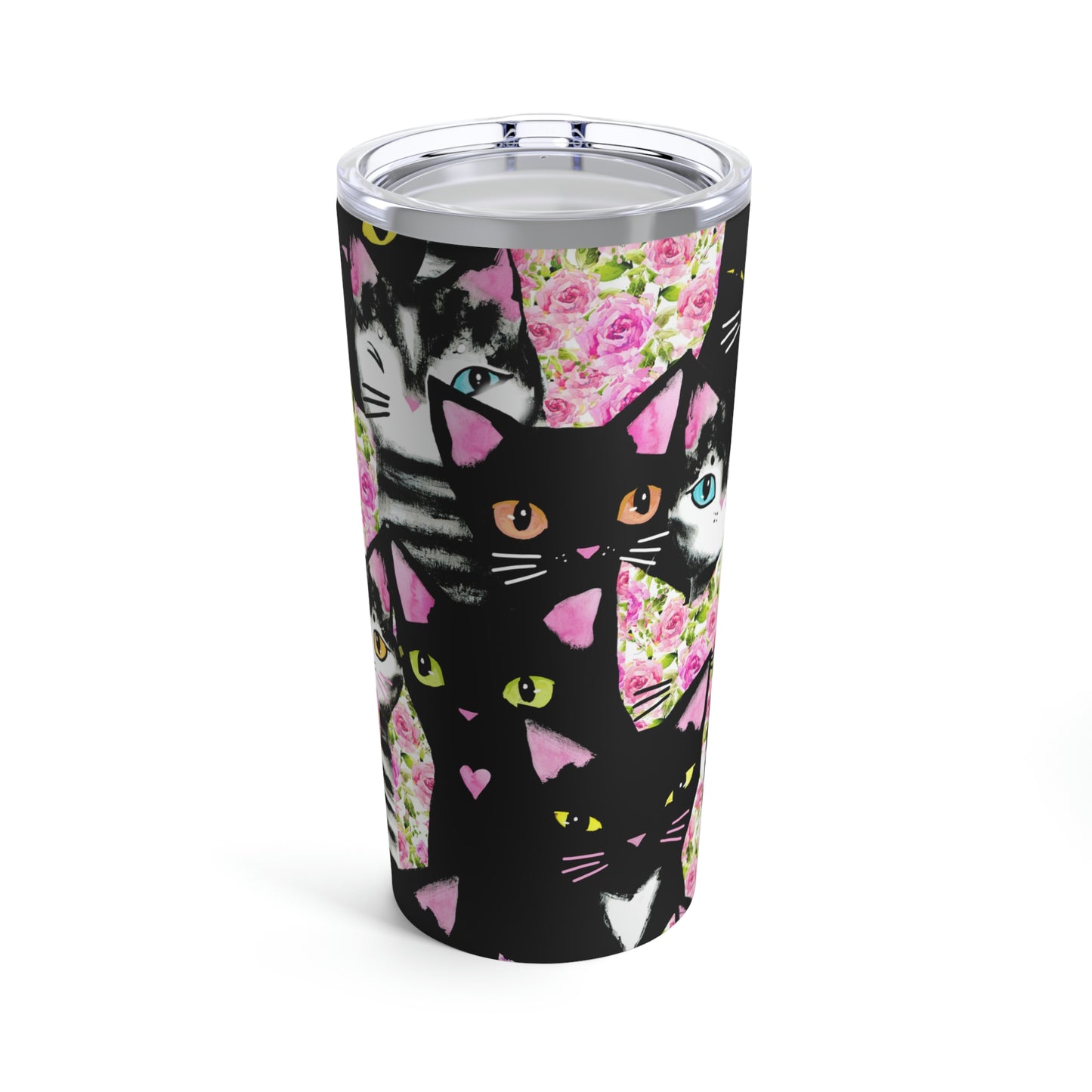 Cats & Roses Tumbler 20oz