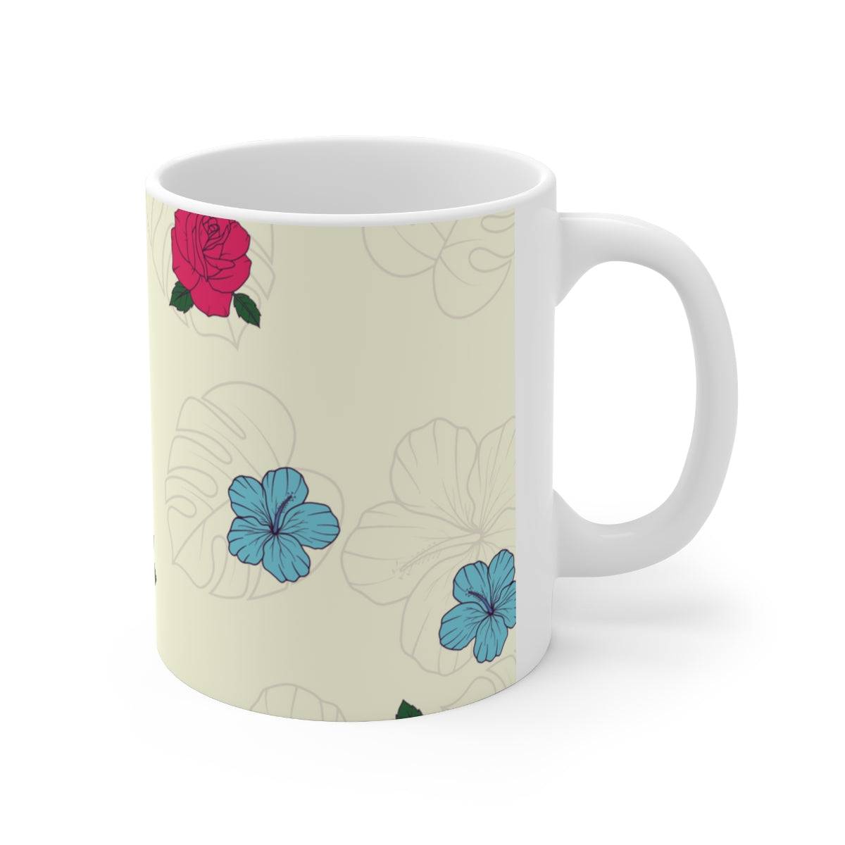 Yoga Pose Mug (Cream)