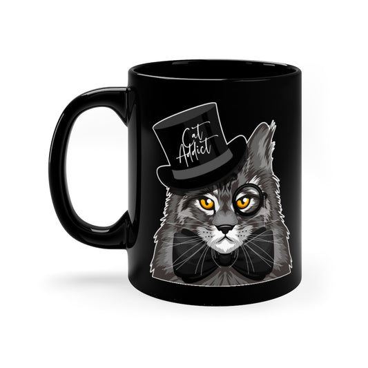 Cat Addict Mug (Black)