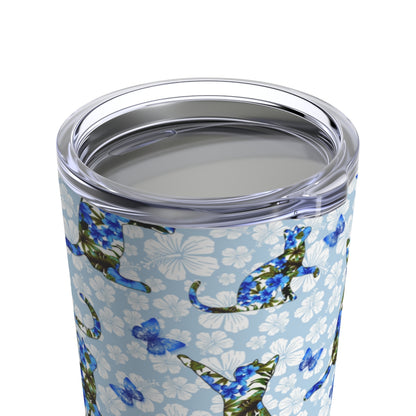 20oz Cats, Butterflies, Flowers design Floral Tumbler 