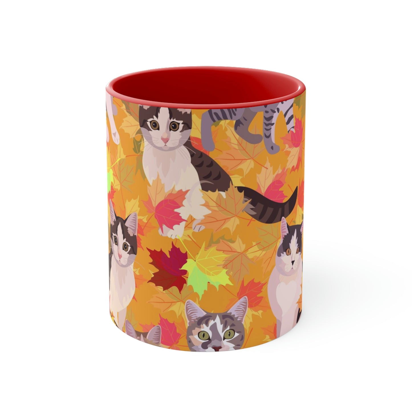 Fall Leaves Accent Mug