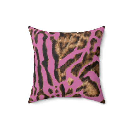 Pink Bengal Pillow