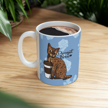 Purrfect Brew Mug (Blue)