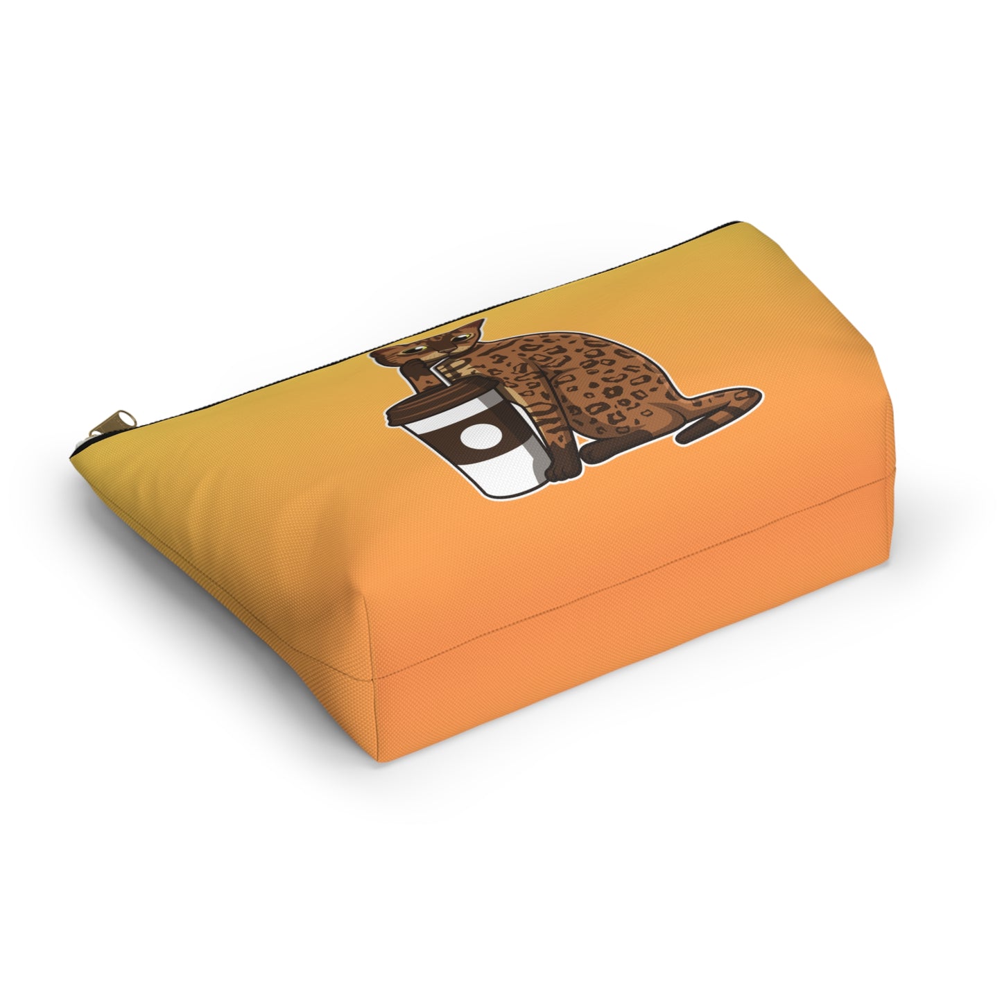 Drinking Cat Accessory Bag (Yellow)