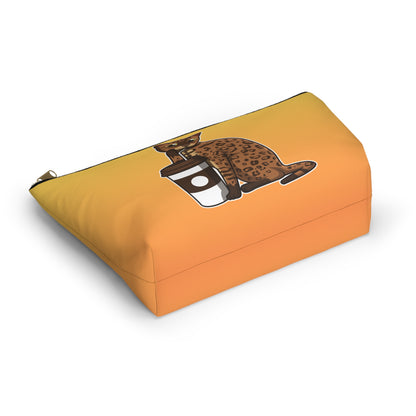 Drinking Cat Accessory Bag (Yellow)