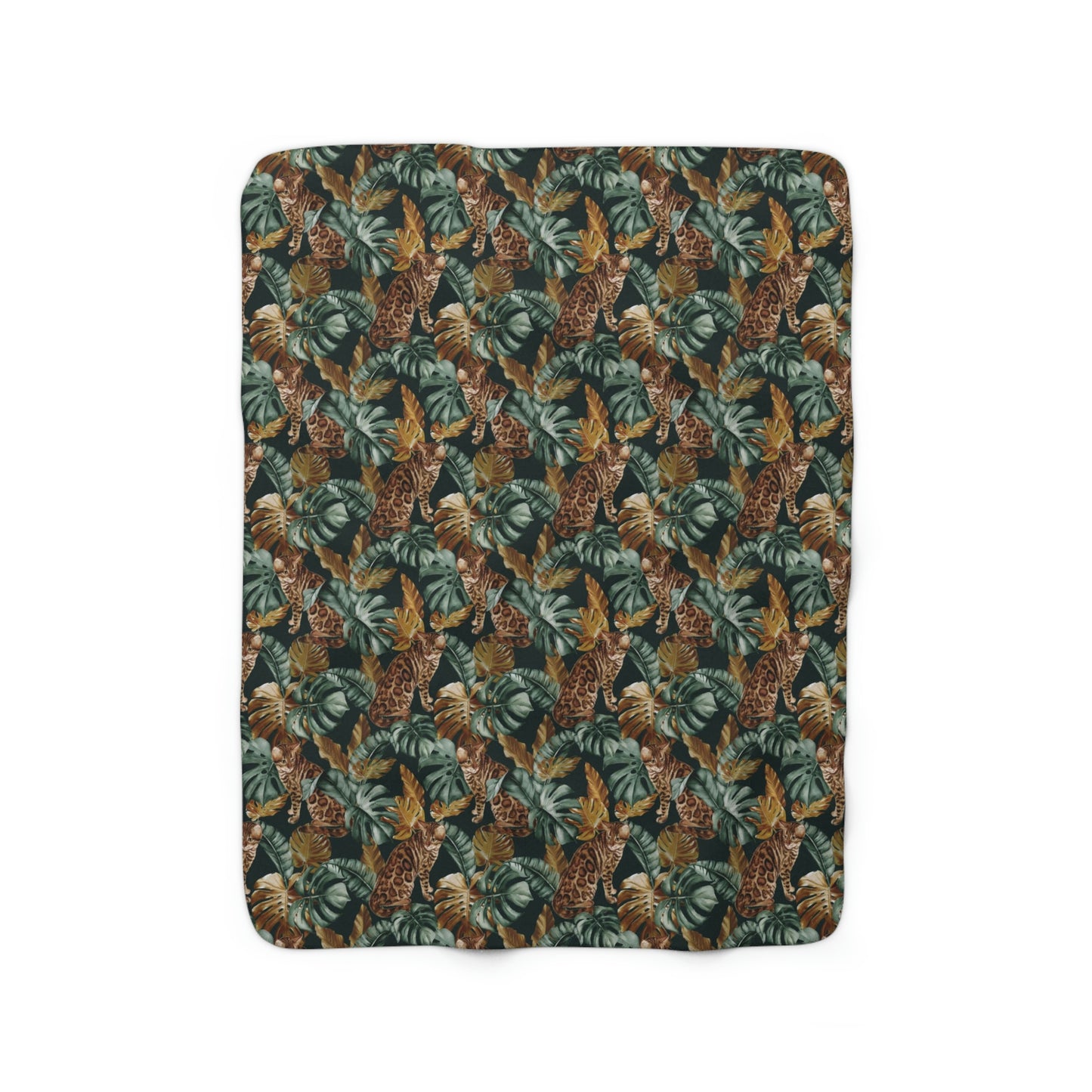 Bengal Leaf Fleece Blanket