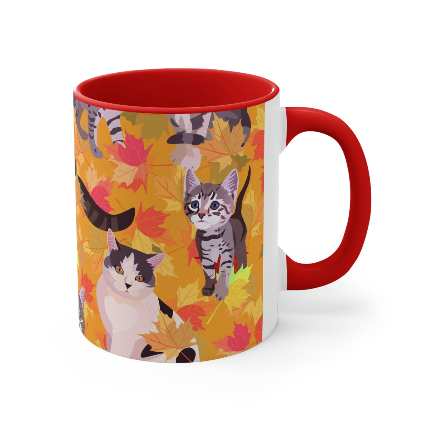 Fall Leaves Accent Mug