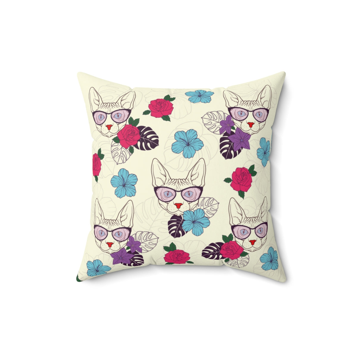 Flower Sphynx Pillow