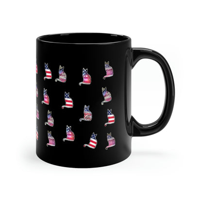 Love USA Black Mug