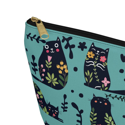 Abstract On Blue Accessory Bag