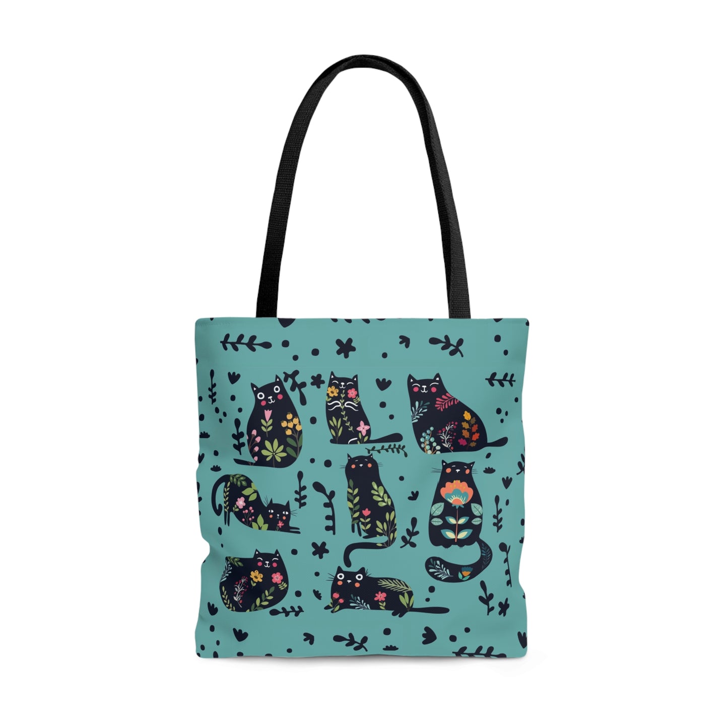 Abstract On Blue Tote Bag
