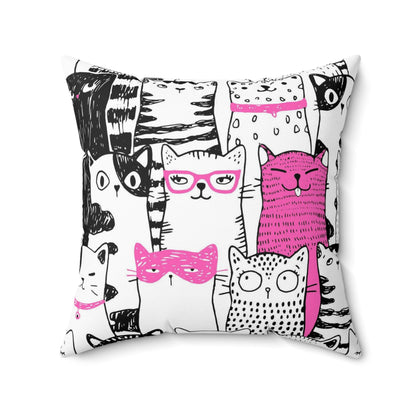 Cat Parade Pillow