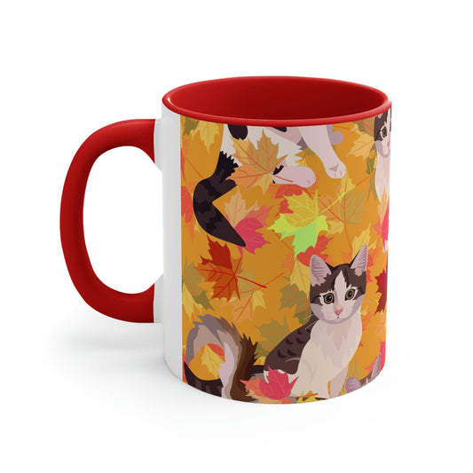 Fall Leaves Accent Mug