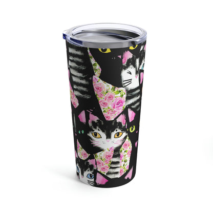 Cats & Roses Tumbler 20oz