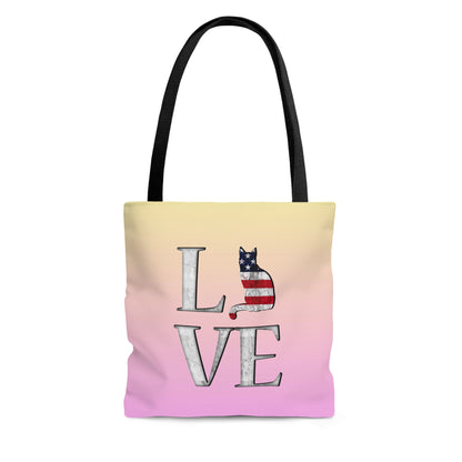 L❤️VE USA Tote Bag (Pink)