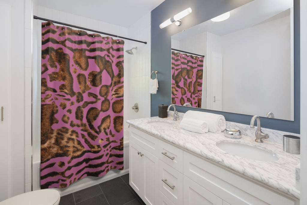 Bengal Pink Shower Curtains