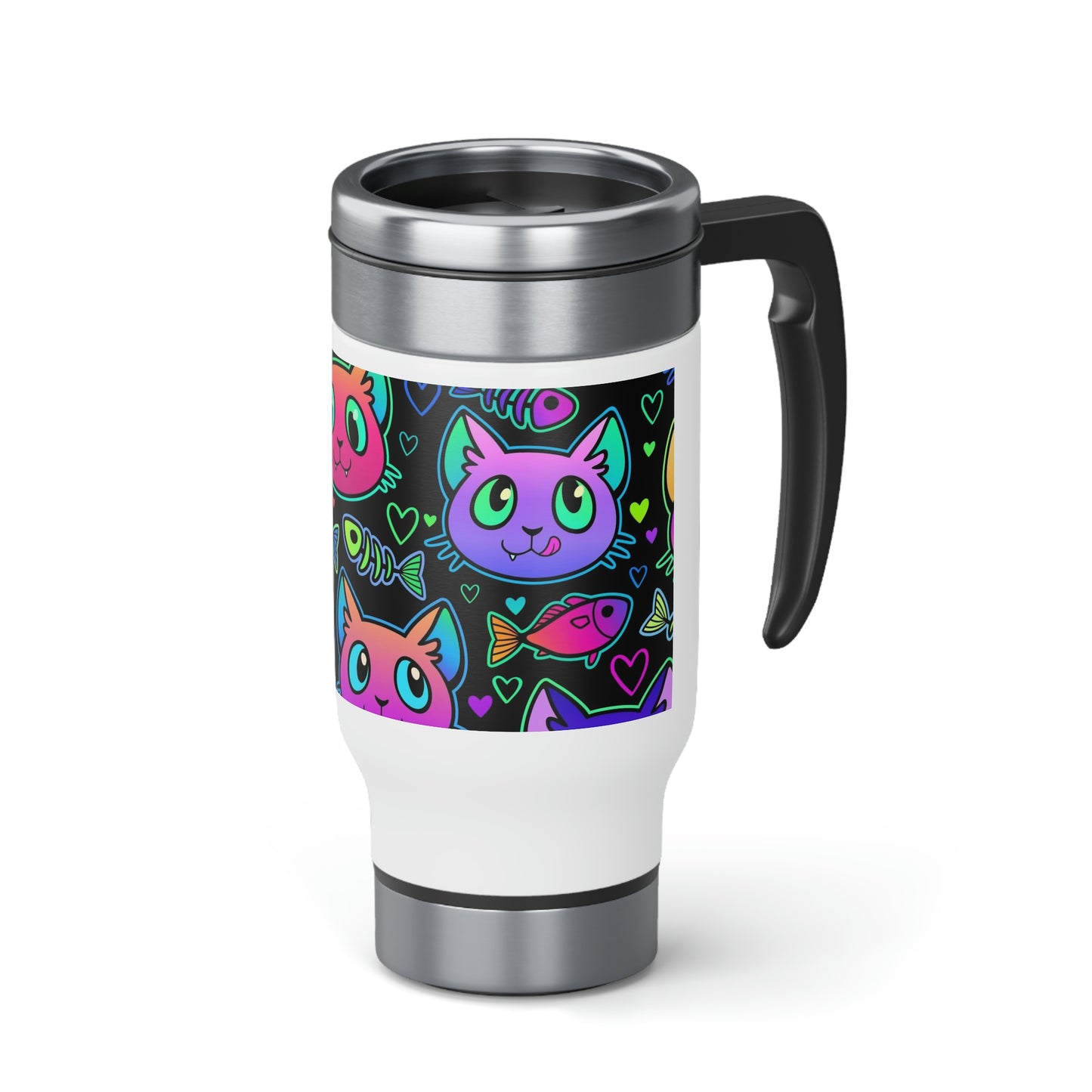 Glow Cats Travel Mug