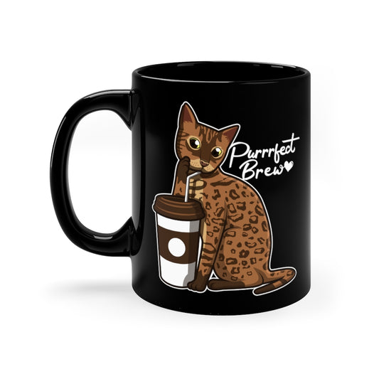 Purrrfect Brew Mug (Black)