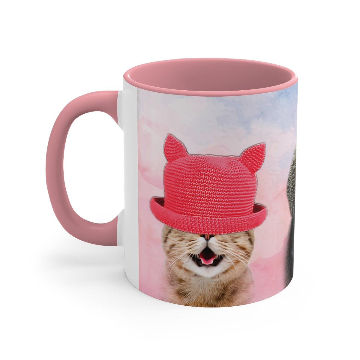 Cats In Hats Mug (Pink Accent)