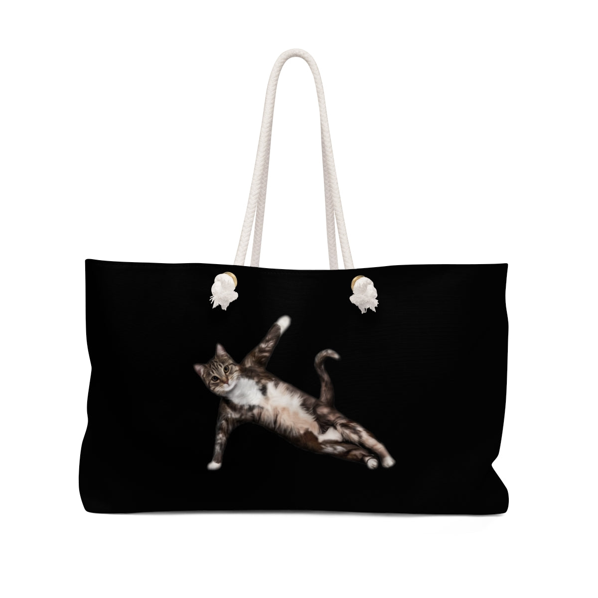 Yoga Pose Weekender Bag (Black)