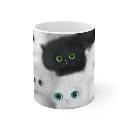 Black & White Kittens Mug