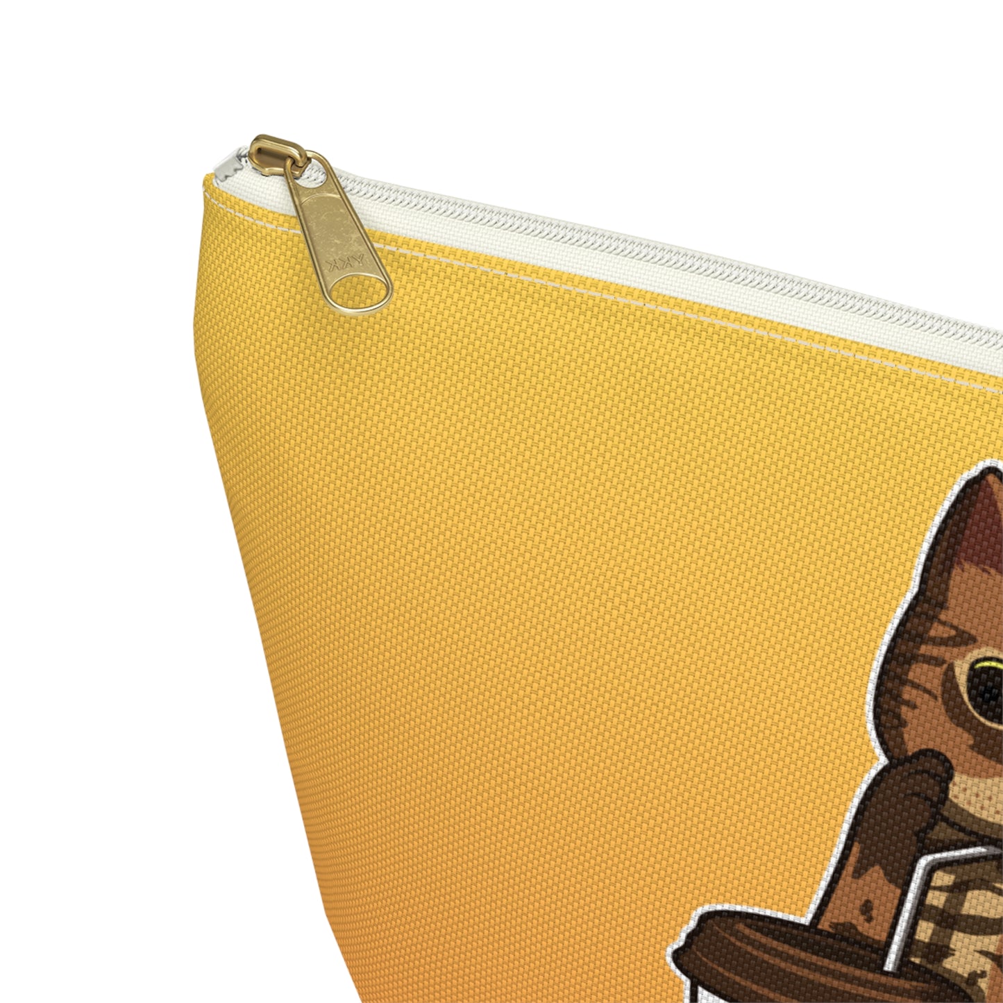 Drinking Cat Accessory Bag (Yellow)