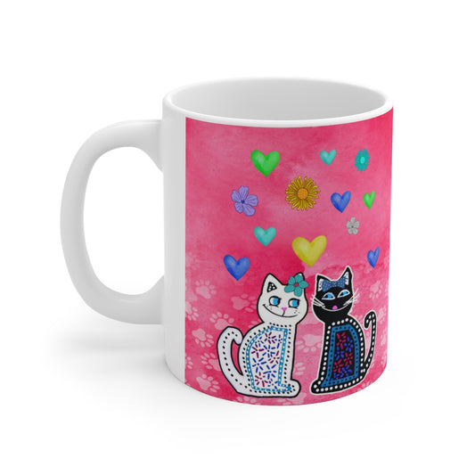 Hearts Mug (White)