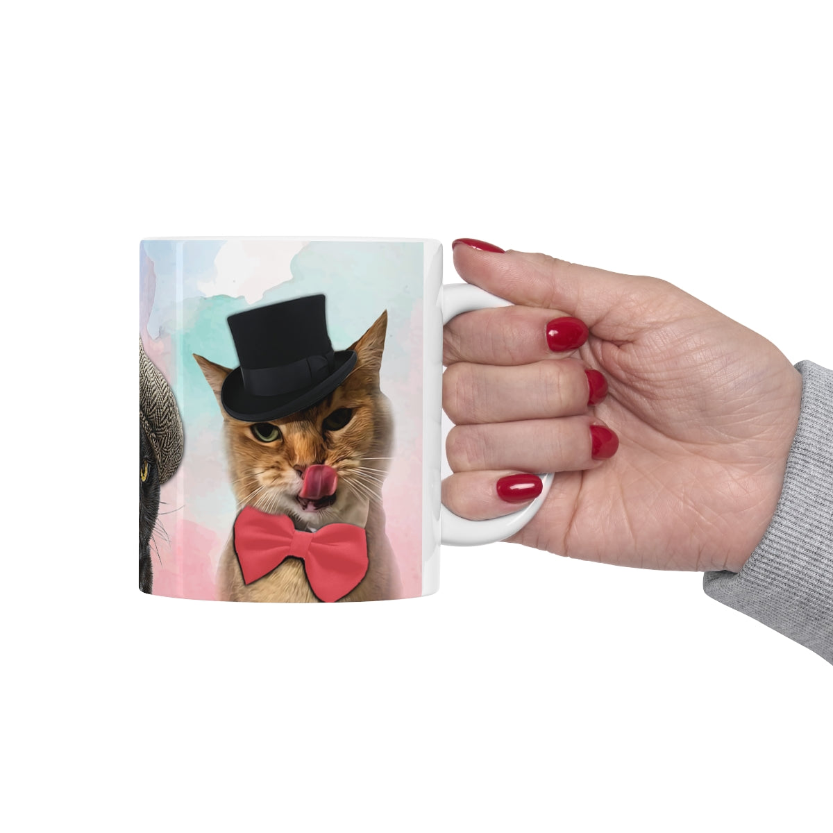 Cats In Hats Mug (White)