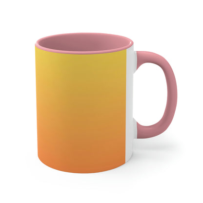 Purrfect Brew Yellow Accent Mug