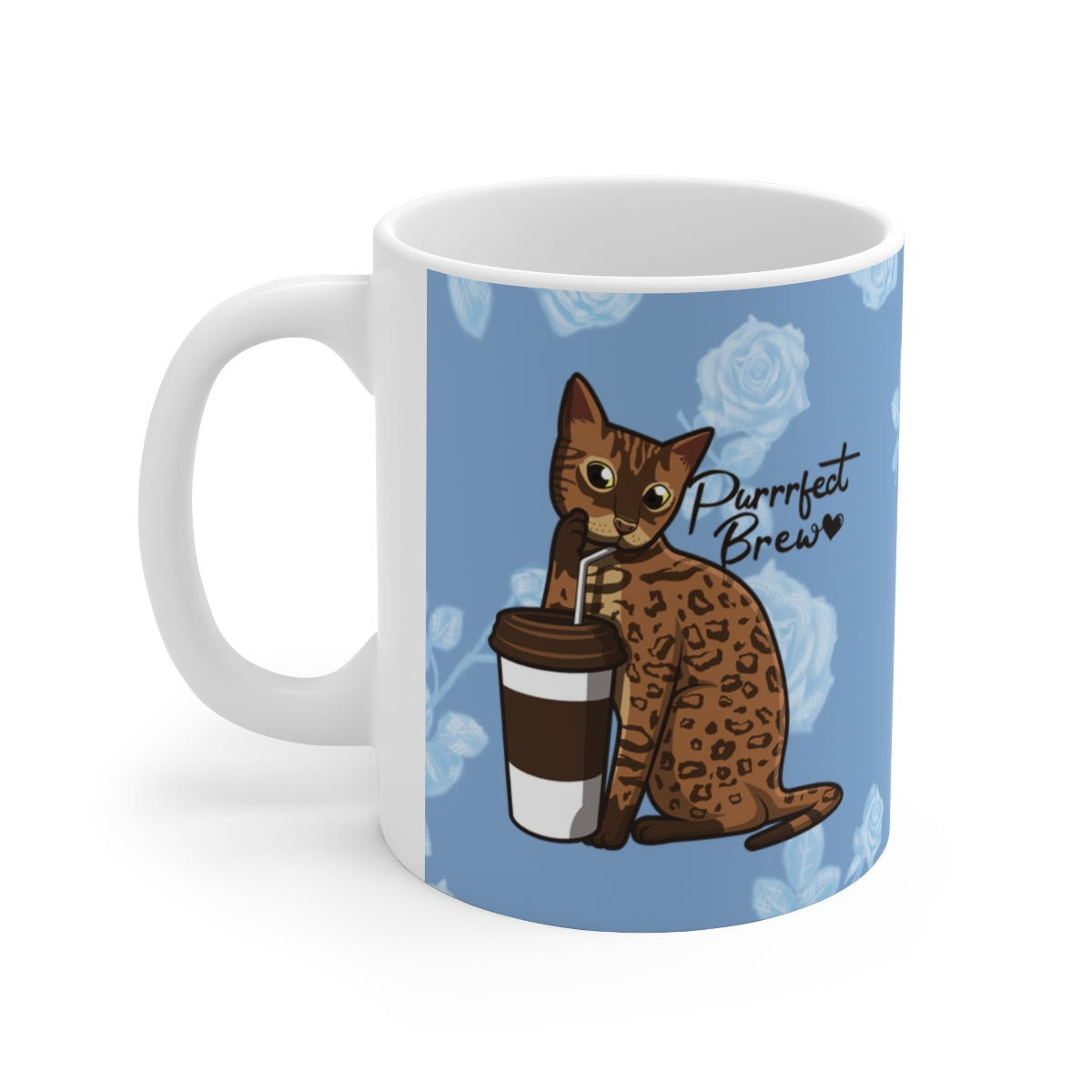 Purrfect Brew Mug (Blue)